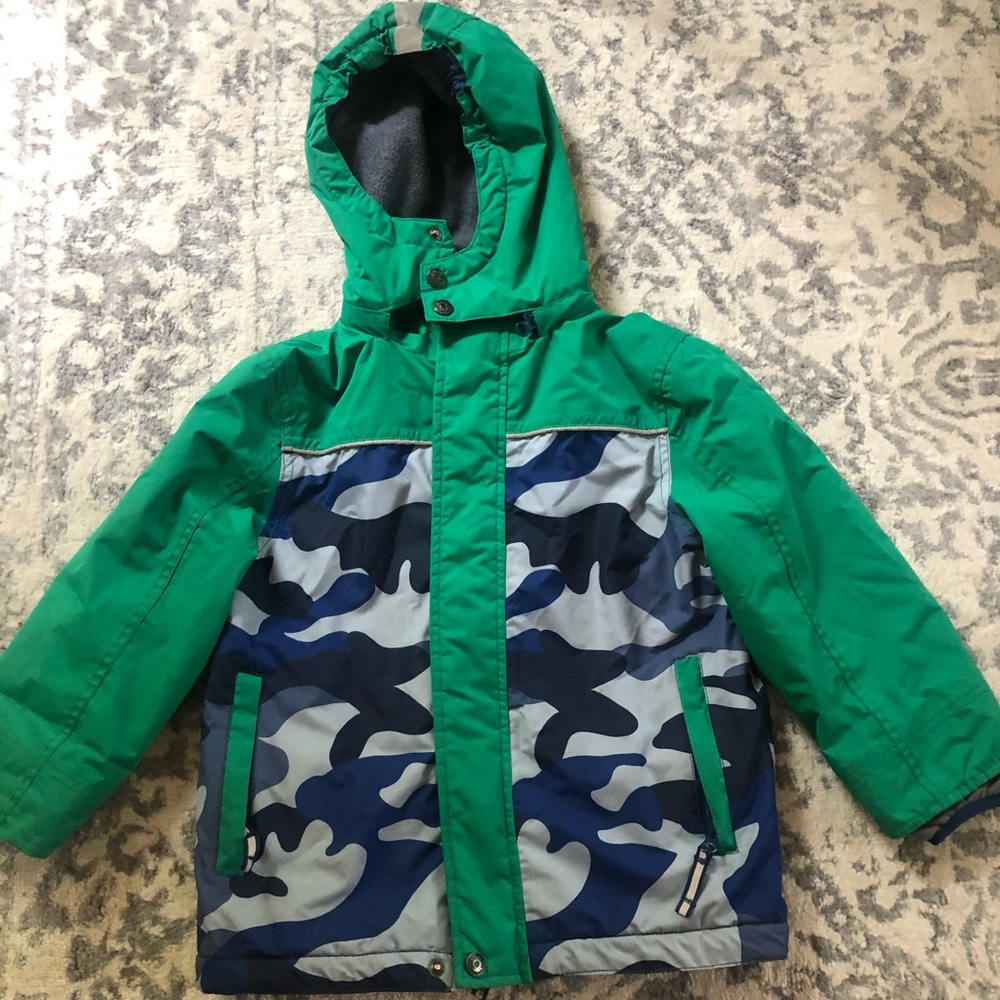 Mini Boden waterproof winter jacket size 5-6 yrs.